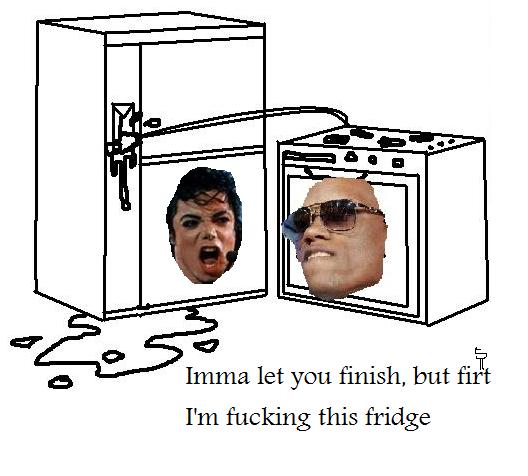 inanimate kanye_west michael_jackson oven refrigerator stove