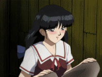 animated animated_gif bathroom blush gif isaku lowres omorashi panties panty_pull peeing pussy source_request squat_toilet toilet underwear