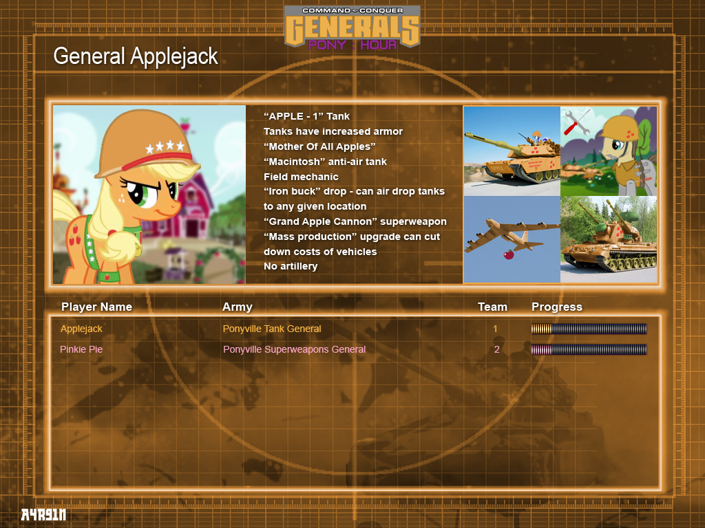 applejack_(mlp) artillery command_and_conquer command_and_conquer_generals crossover english_text equine female friendship_is_magic hasbro horse mammal mech mechanic mechanical military my_little_pony pony tank text