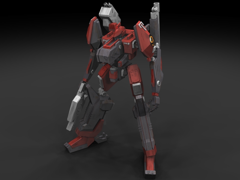 3d armored_core cannon cg from_software gun mecha nine-ball weapon