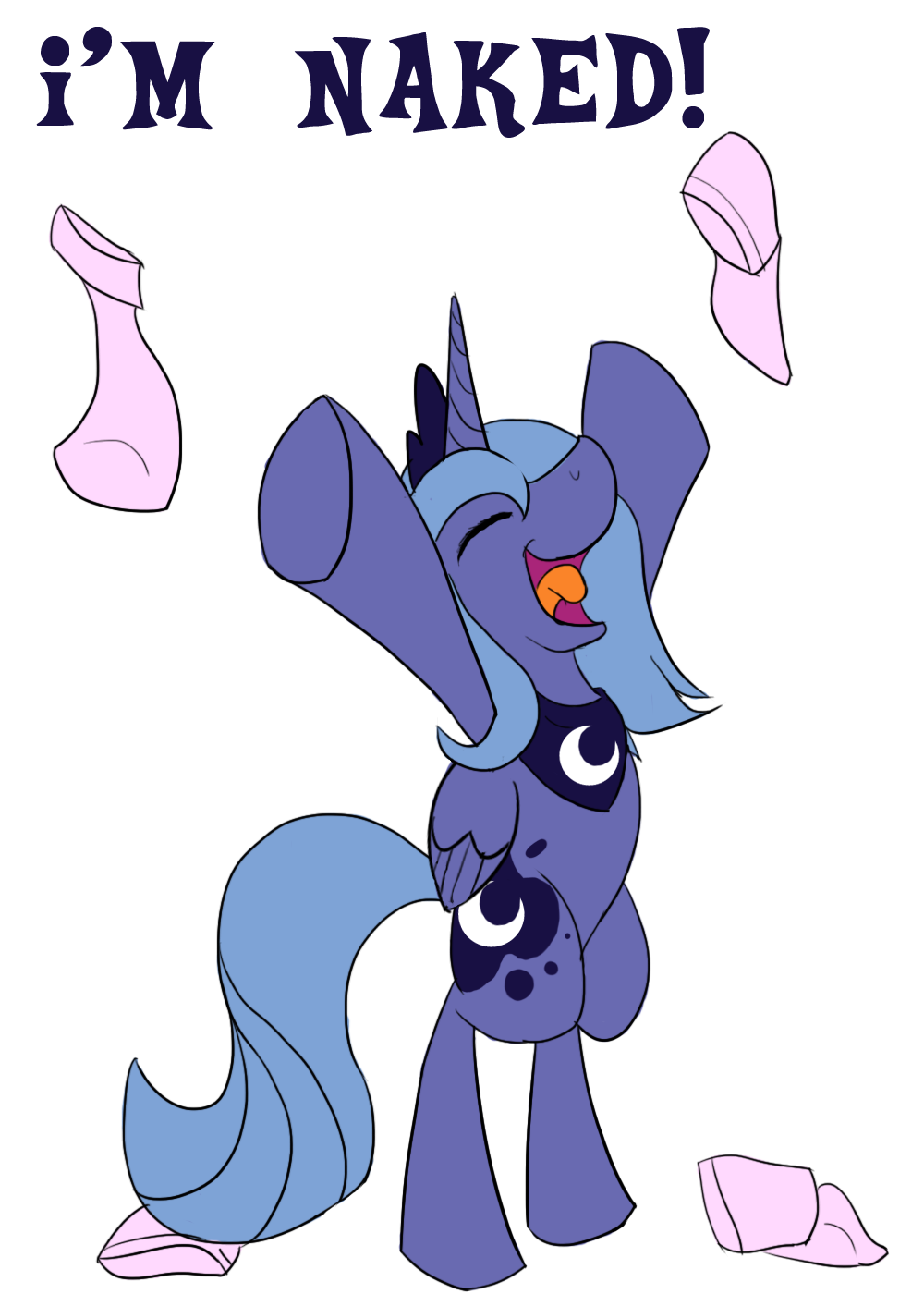 alicorn cool_colors english_text equine female friendship_is_magic hasbro horn horse mammal my_little_pony pegacorn plain_background princess_luna_(mlp) sc0t1n4t0r socks solo text transparent_background winged_unicorn wings