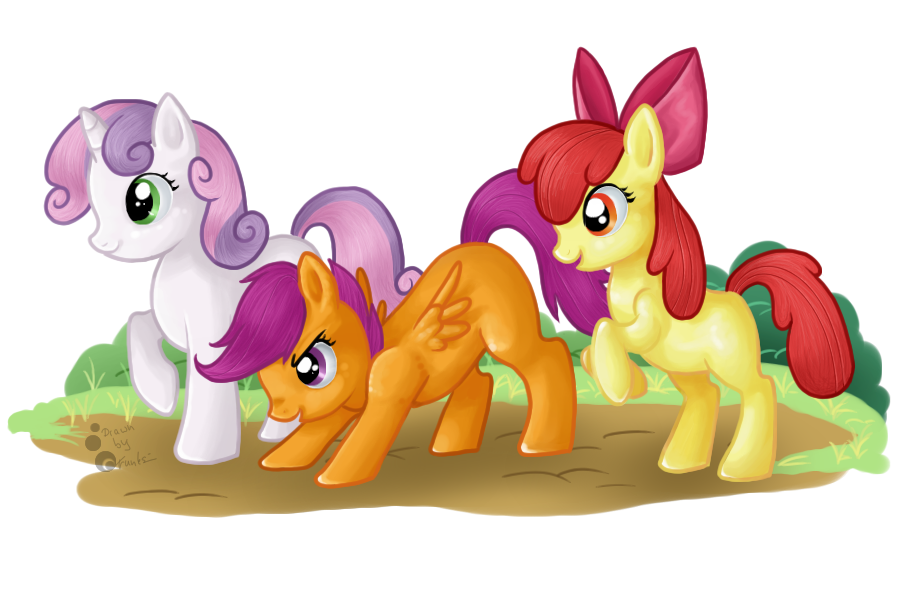 apple_bloom_(mlp) applebloom_(mlp) cub cutie_mark_crusaders_(mlp) equine female feral friendship_is_magic group hasbro horn horse mammal my_little_pony pegasus plain_background pony scootaloo_(mlp) sweetie_belle_(mlp) transparent_background trunksi unicorn wings young