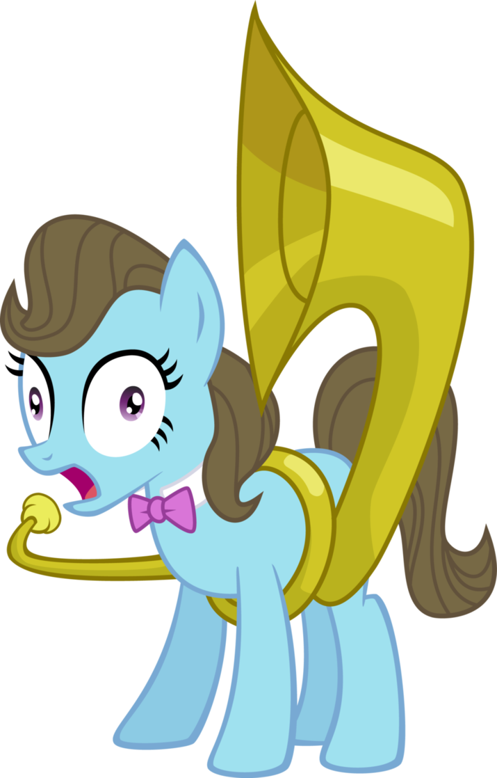 band beauty_brass_(mlp) blue_body bow_tie equine female feral friendship_is_magic grey_hair hair hasbro horse mammal musical_instrument my_little_pony plain_background pony purple_eyes solo sousaphone transparent_background unknown_artist unknown_pony