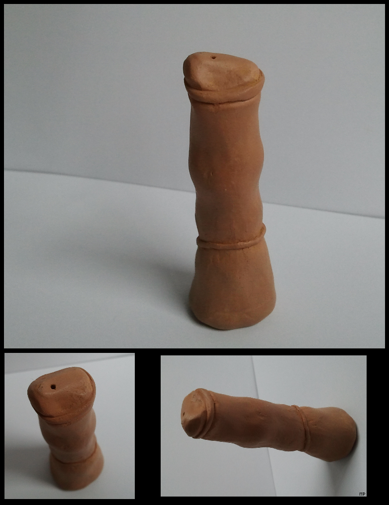 brown clay dong equine horse horsecock male mammal member mp paper penis photo real sculpted sculpture