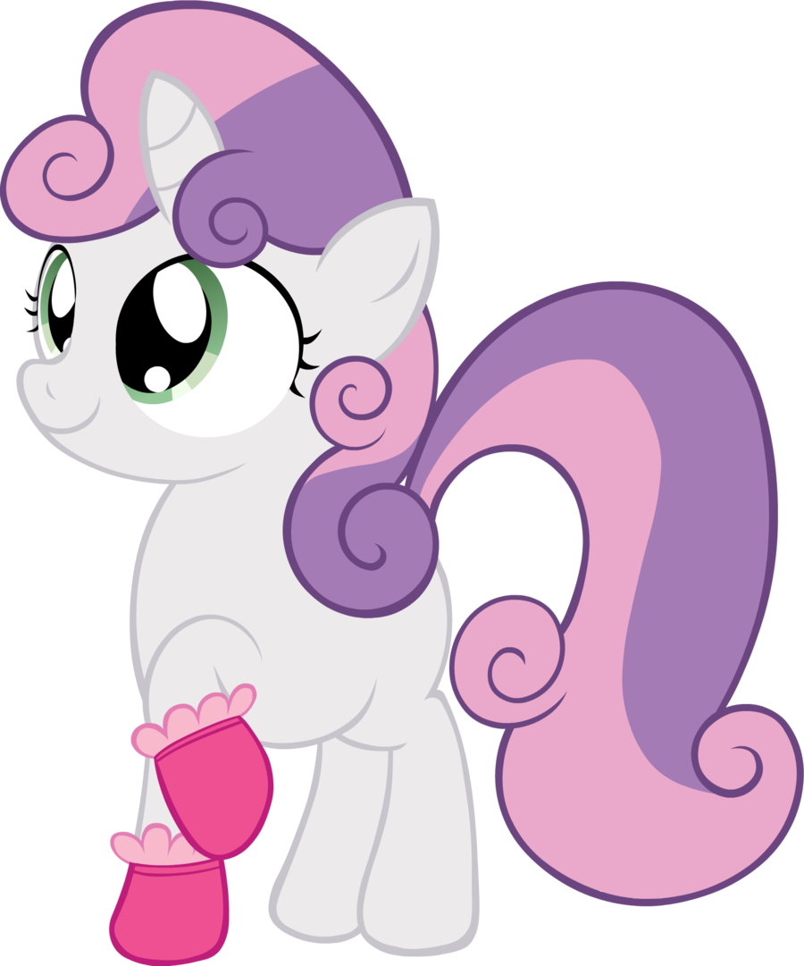 cub cutie_mark cutie_mark_crusaders_(mlp) equine female feral friendship_is_magic green_eyes hair hasbro horn long_hair mammal miketheuser multi-colored_hair my_little_pony pink_hair plain_background purple_hair short_hair smile socks solo sweetie_belle_(mlp) transparent_background two_tone_hair unicorn warm_colors white_body young