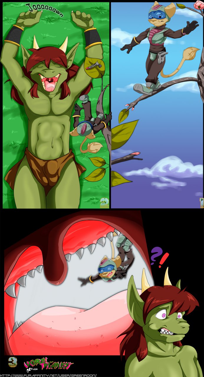 green_roon lombax open_mouth ratchet ratchet_and_clank vorarephilia vore vore_planet