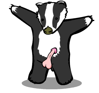 alpha_channel animated badger male mammal meatspin mustelid penis solo unknown_artist