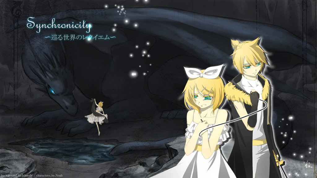 blonde_hair brother_and_sister family female kagamine_len kagamine_rin male short_hair siblings synchronicity twins vocaloid