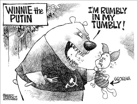 black_and_white cartoon english_text forest fork greyscale hammer_and_sickle jerry_holbert mammal monochrome pig piglet political pooh_bear porcine text tree vladimir_putin winnie_the_pooh winnie_the_pooh_(franchise) wood