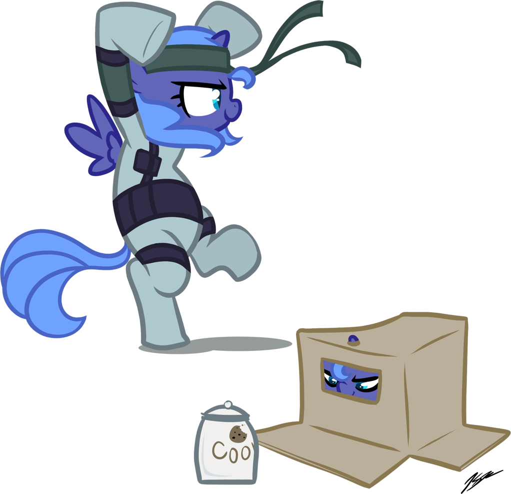 alicorn avoid_posting box cookie egophiliac female friendship_is_magic hasbro invalid_tag konami metal_gear_solid my_little_pony princess_luna_(mlp) wings