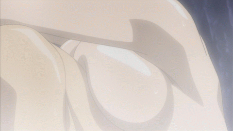 animated animated_gif breast_press breasts gif ichiban_ushiro_no_daimaou lowres nude teruya_eiko