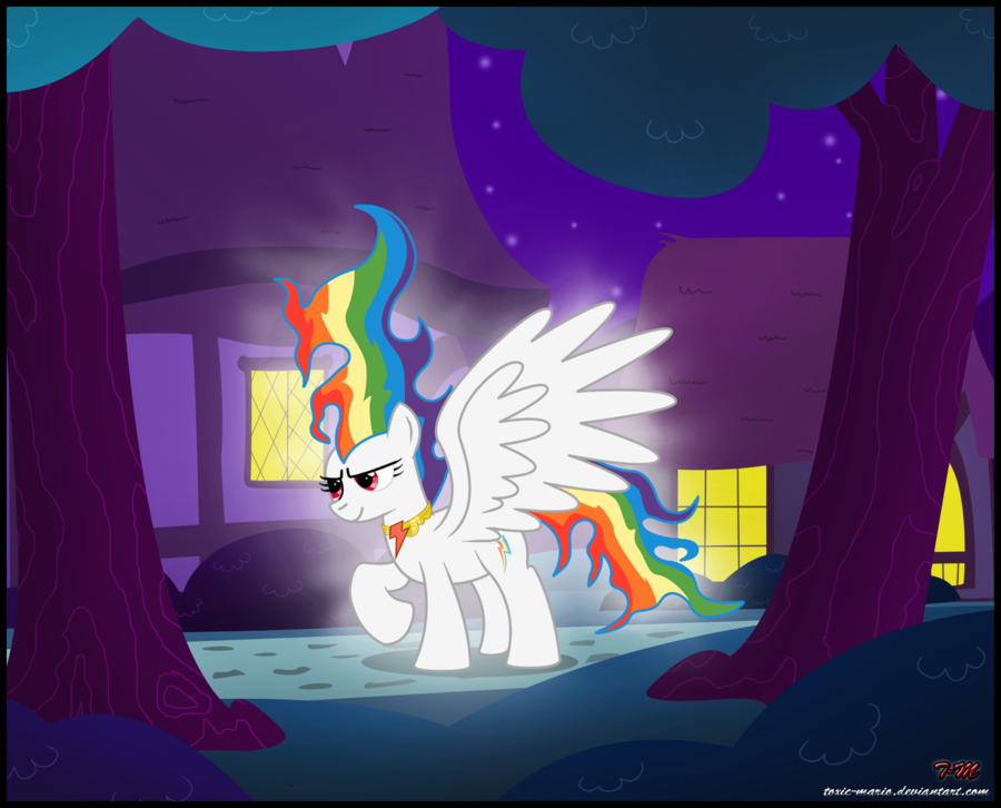 amazing equine flaming_hair friendship_is_magic hasbro my_little_pony necklace pegasus rainbow_dash_(mlp) super_form super_rainbow_dash the_chaos_emerald's_power wings