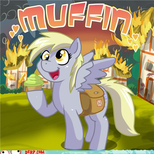 derpy_hooves_(mlp) equine fire friendship_is_magic muffin my_little_pony pegasus wings
