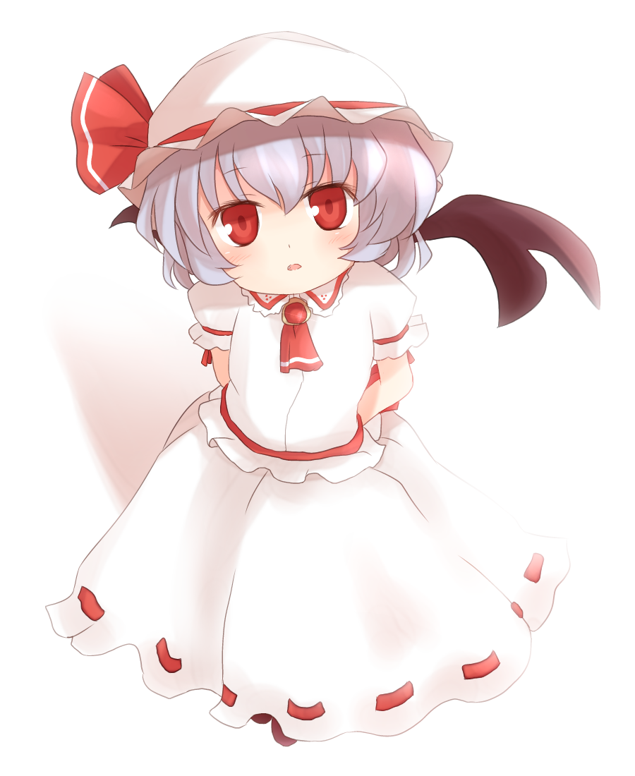 blue_hair child hat red_eyes remilia_scarlet shize_(coletti) solo touhou wings