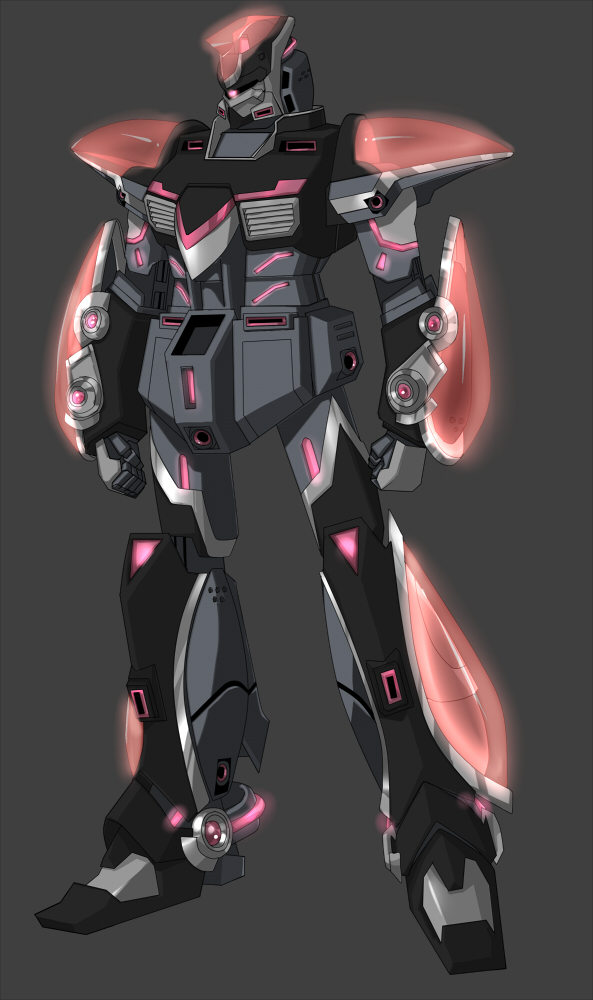 dark_persona fusion gundam h-01 mecha no_humans power_armor simple_background spoilers tiger_&amp;_bunny wild_tiger