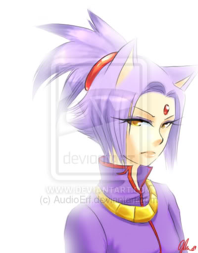 animal_ears audioerf blaze_the_cat cat_ears female hair human humanized looking_at_viewer mammal plain_background ponytail purple_hair sega solo sonic_(series) white_background