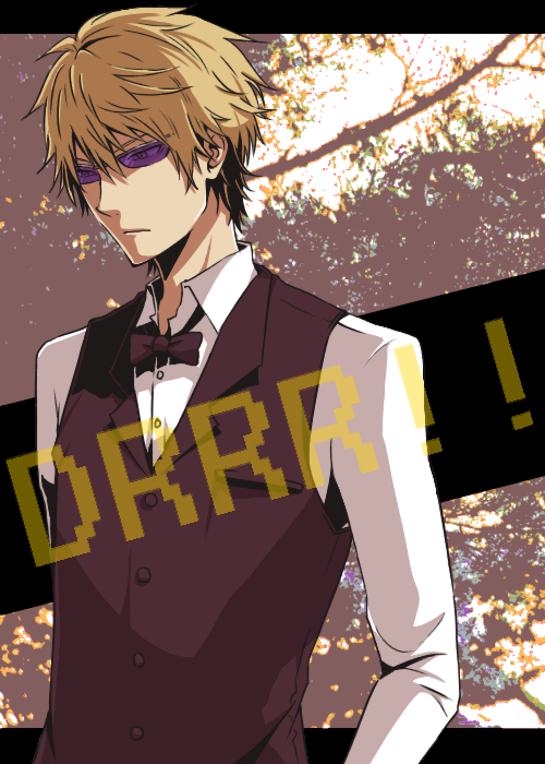 bad_id bad_pixiv_id blonde_hair durarara!! glasses heiwajima_shizuo male_focus pakkaane solo sunglasses tuxedo