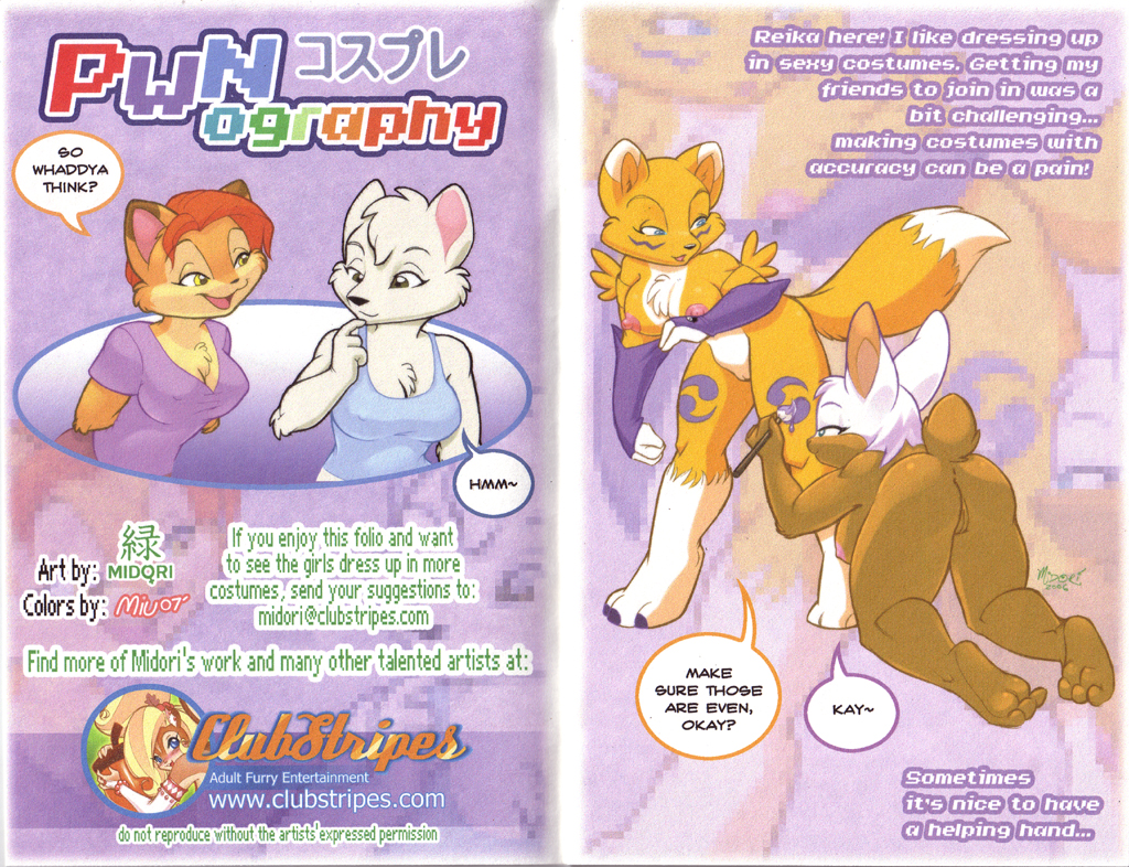 3_toes big_breasts breasts canine clubstripes cosplay cover digimon english_text female fox hindpaw mammal midori miu paint paws plantigrade renamon soles text toes video_games zoom_layer