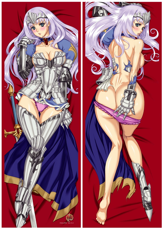 annelotte armor ass blush breasts large_breasts long_image queen's_blade queen's_blade_rebellion queen's_blade queen's_blade_rebellion sword tall_image weapon