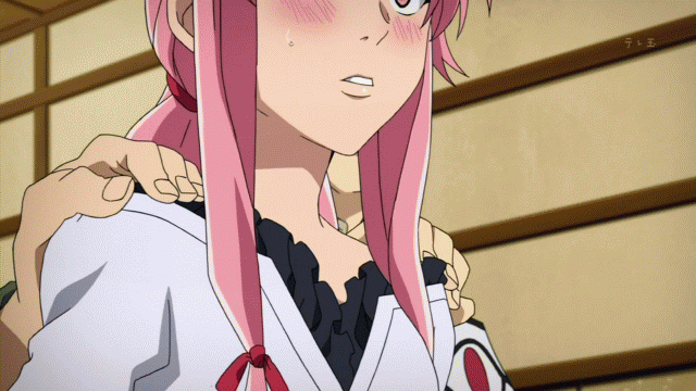animated animated_gif assisted_exposure bra forced gasai_yuno imminent_rape long_hair mirai_nikki panties pink_hair sexual_assault twintails underwear undressing