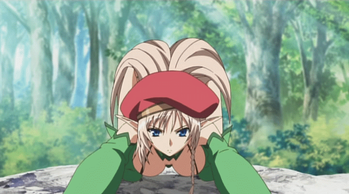 alleyne alleyne_(queen's_blade) animated animated_gif bare_shoulders beret bikini blonde_hair blue_eyes boots bouncing_breasts bra braid breasts elbow_gloves elf forest gloves hat lingerie long_hair medium_breasts nature pointy_ears queen's_blade queen's_blade_rebellion queen's_blade queen's_blade_rebellion screencap single_braid swimsuit thigh_boots thighhighs underwear very_long_hair working_out workout