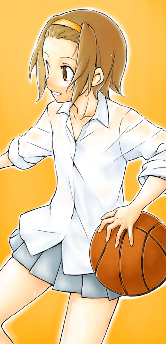 basketball hairband hamao k-on! school_uniform solo tainaka_ritsu