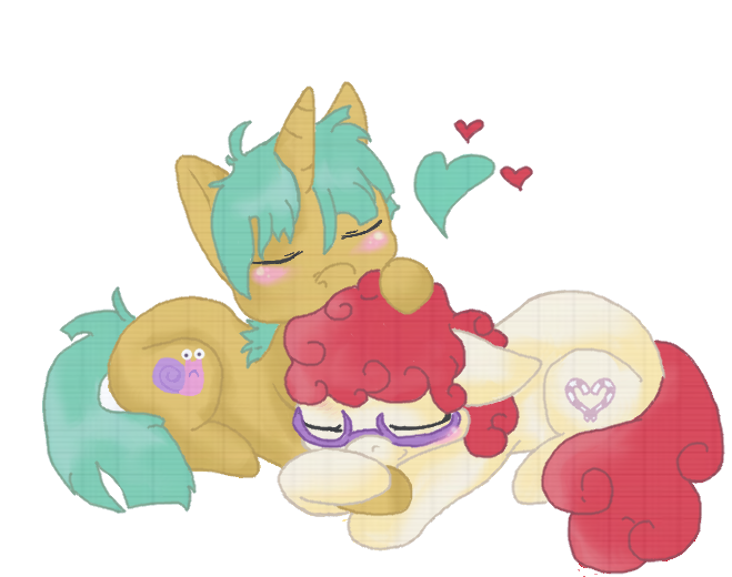 &hearts; blush cartoon couple cub cute cutie_mark duo equine female feral friendship_is_magic horn horse love male mammal my_little_pony pony remrem snail snails_(mlp) twist_(mlp) unicorn young