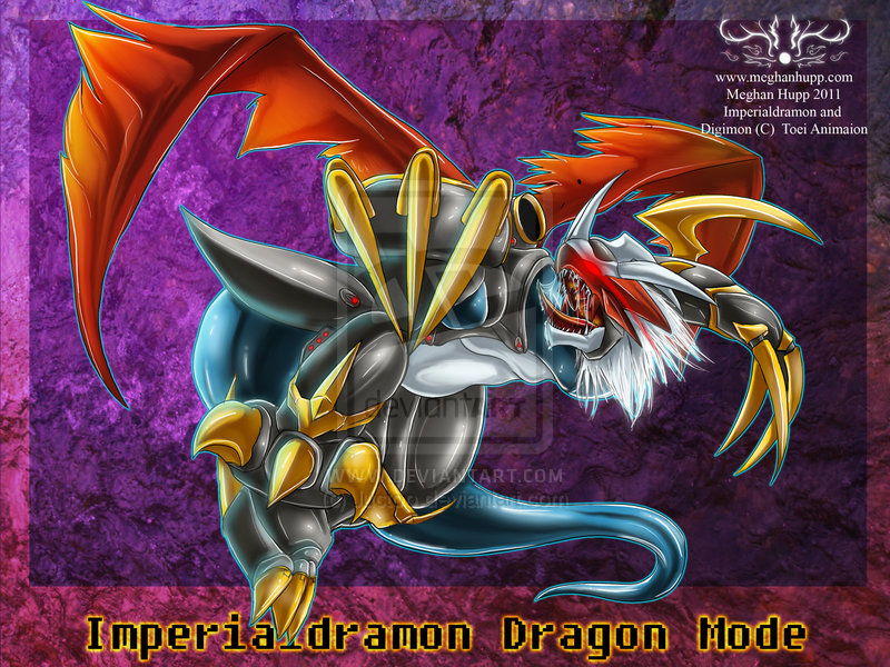 2011 black claws digimon dragon imperialdramon male meghan_hupp red_eyes scalie solo tail teeth tongue white wings