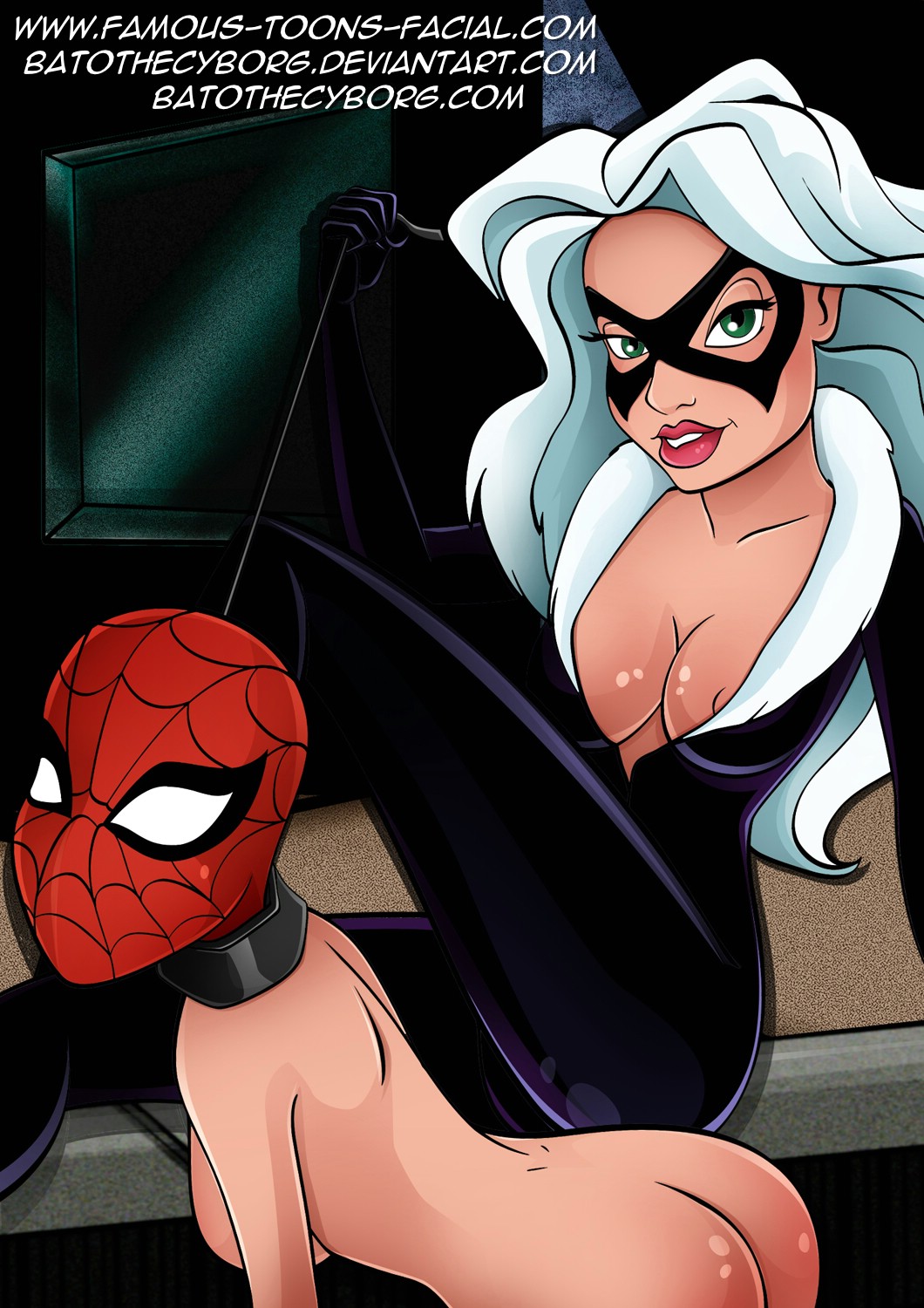 batothecyborg black_cat spider-girl spider-man tagme