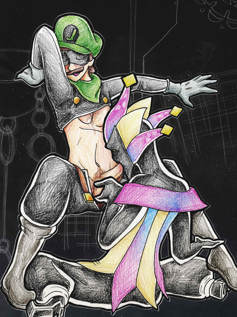 dimentio luigi paper_mario super_mario_bros. tagme