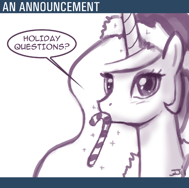 2011 alicorn blush candy_cane english_text equine female feral friendship_is_magic hair hat horn horse john_joseco mammal monochrome my_little_pony plain_background pony princess_celestia_(mlp) simple_background solo text tumblr unicorn white_background