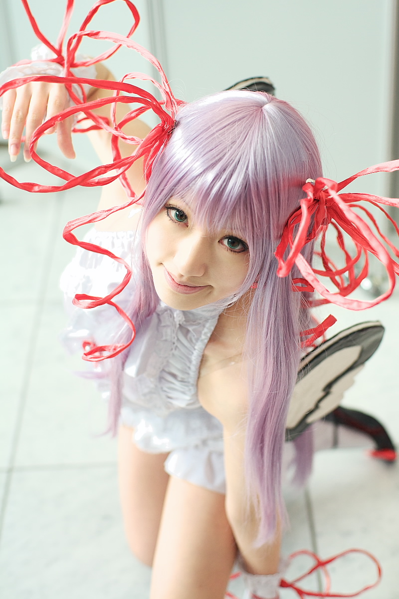 al_azif cosplay demonbane highres photo purple_hair saya saya_(cosplayer)