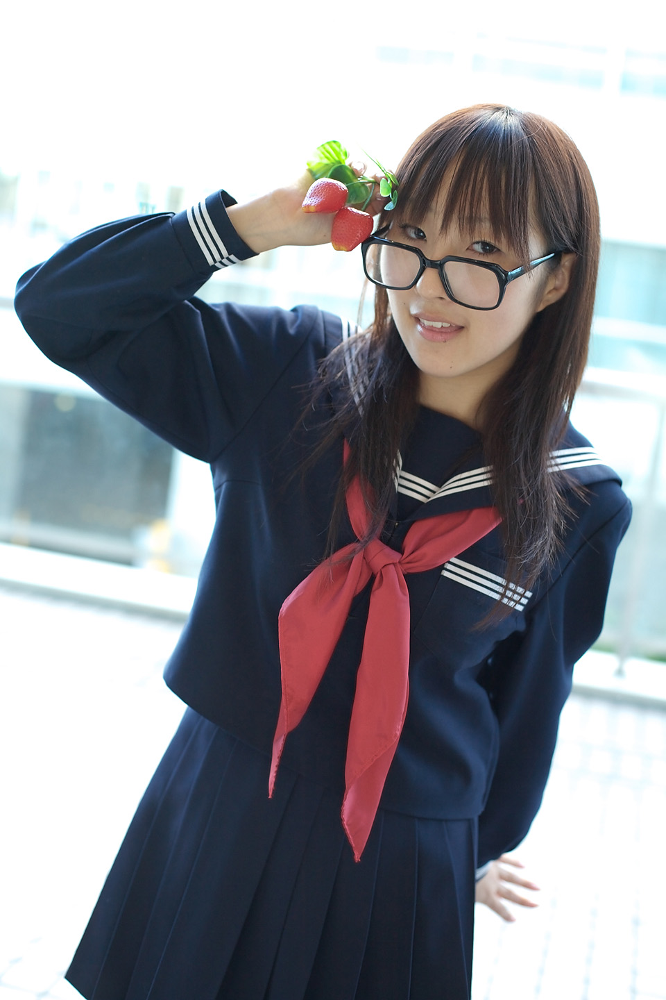 character_request cosplay glasses highres ichigo_100 ichigo_100_percent photo tagme_character tagme_model