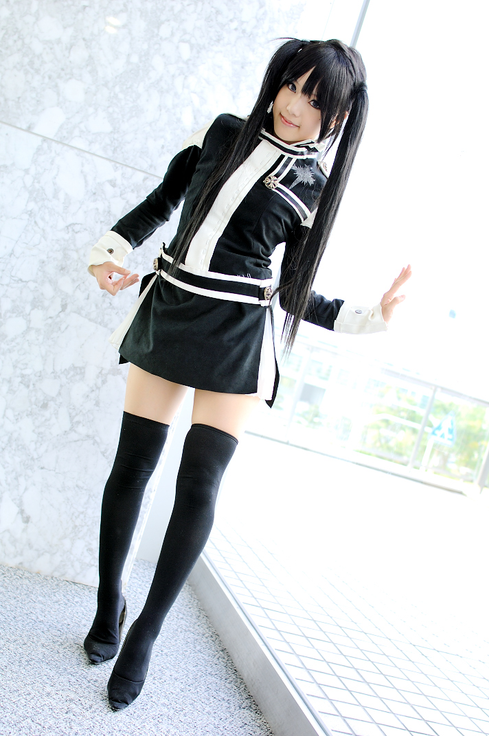cosplay d.gray-man kipi-san lenalee_lee photo thigh-highs thighhighs twintails uniform