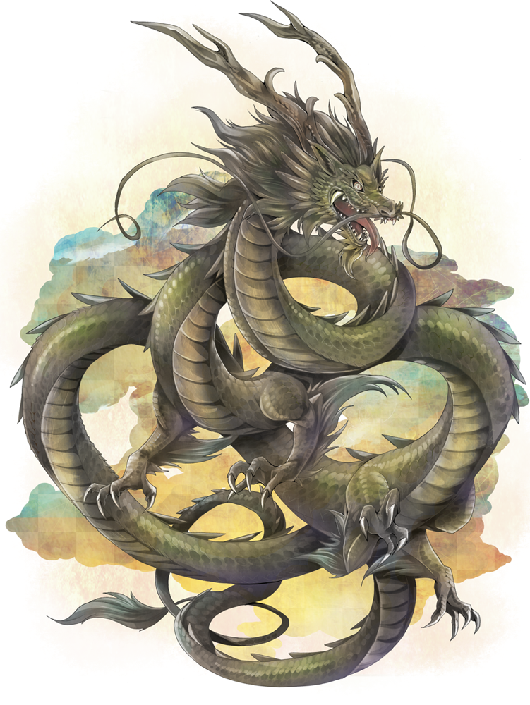 dragon eastern_dragon horns michii_yuuki no_humans original