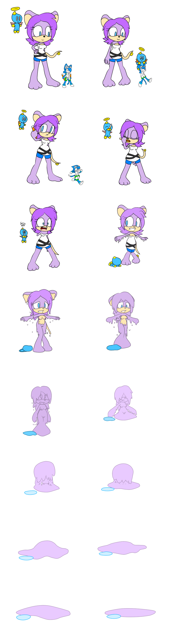 breasts chao commission female goo goo_girl liquefactiophilia mammal melting miley_mouse mouse potion pussy rodent small_breasts transformation