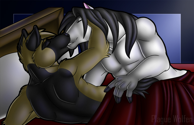 bed blanket cute duo eden gay invalid_tag jax_the_bat kissing kody love male romantic scene zen