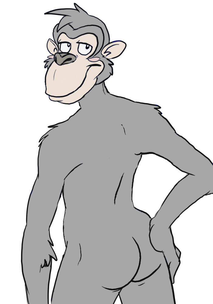 clothing darwin edit male mammal monkey mutant_serpentina nude primate solo the_wild_thornberrys