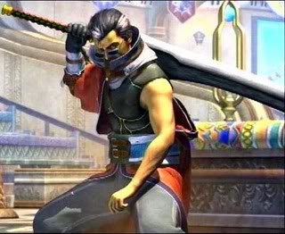 1boy auron fighting_stance final_fantasy final_fantasy_x gloves huge_sword huge_weapon lowres male male_focus muscle scar solo stance sunglasses sword weapon