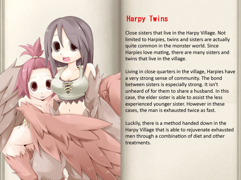 character_profile harpy mon-musu_quest! monster_girl tagme translated