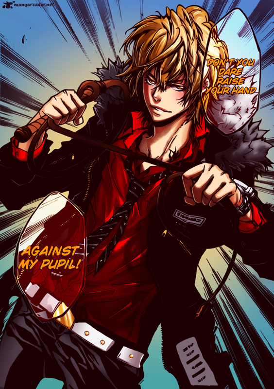 blonde_hair color_page dino_cavallone katekyo_hitman_reborn! male male_focus short_hair weapon weapons whip