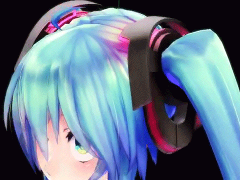 3d animated animated_gif hatsune_miku lowres solo twintails vocaloid