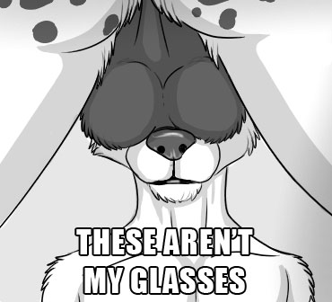 balls big_balls canine cub duo edit english_text gay greyscale humor image_macro joke lol_comments male mammal monochrome musk_sniffing sparklemotion tea_bagging text these_aren't_my_glasses young