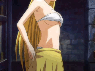 animated_gif blonde interior long_hair medieval_scenery sharon skirt_drop_removal stone_walls_and_floor undressing white_panties words_worth yellow_skirt