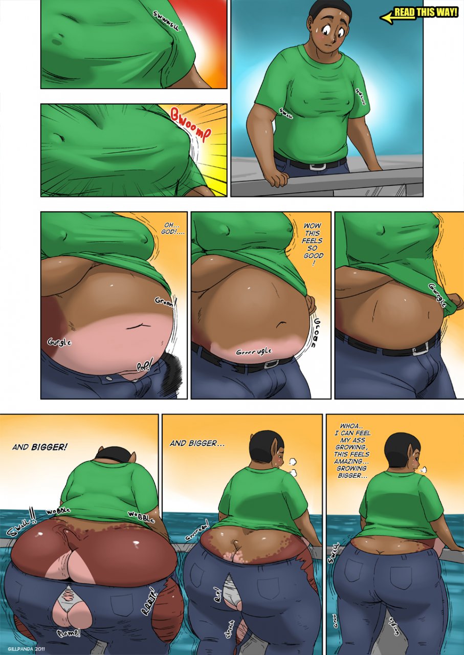 breasts chubby comic female gender_transformation gillpanda hippo overweight transformation transgender