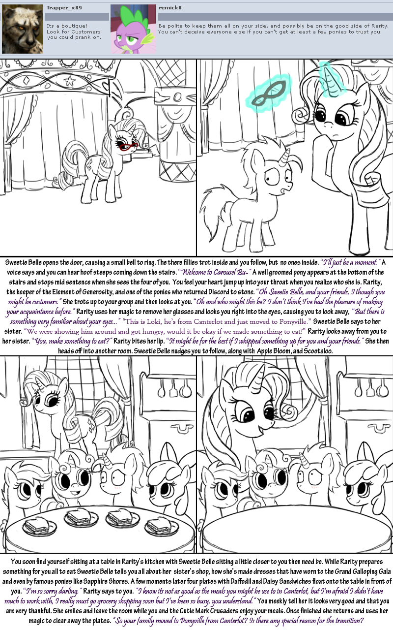 apple_bloom_(mlp) applebloom_(mlp) bitterplaguerat blush comic cub cutie_mark cutie_mark_crusaders_(mlp) dialog dialogue english_text equine female feral friendship_is_magic group hair hooves horn horse loki long_hair male mammal my_little_pony pegasus pony rarity_(mlp) scootaloo_(mlp) short_hair sibling sisters sweetie_belle_(mlp) text unicorn wings young