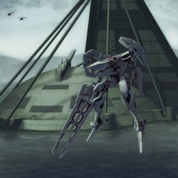 002-b armored_core armored_core_4 from_software helicopter kuyama516 mecha water