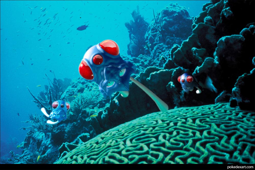 coral_reef fish marine nintendo pok&#233;mon pok&eacute;mon sea tentacool video_games water