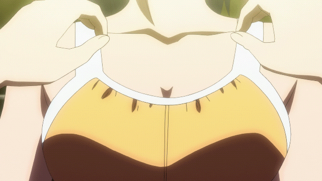 animated animated_gif bouncing_breasts breasts large_breasts musen_ran nipples r-15