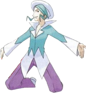 game_freak gym_leader lowres male male_focus mikuri_(pokemon) nintendo official_art pokemon pokemon_(game) pokemon_rse pokemon_ruby_and_sapphire sugimori_ken